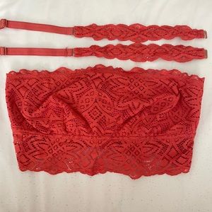 Aerie Lace Longline Bandeau with detachable straps